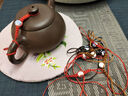 紫砂壺繩手工編制茶壺繩功夫茶具配件茶道綁茶壺的繩子系壺蓋繩子 壺繩【10條】 曬單實(shí)拍圖