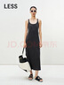 LESS2025年夏新款A型吊帶連衣裙2P4G12740 070深雜灰 XL 曬單實(shí)拍圖