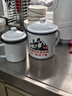 拜杰搪瓷杯鐵杯子搪瓷缸水杯復古老式帶蓋鐵茶缸子大容量1200ml  曬單實(shí)拍圖