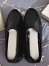 康奈（kangnai）加絨保暖棉鞋男士頭層牛皮商務(wù)休閑皮鞋真皮樂(lè )福鞋冬季 黑色 43 曬單實(shí)拍圖