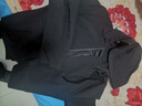 愛(ài)登堡男裝休閑連帽夾克男秋冬季外套防風(fēng)茄克黑色-升級款180/96A(2XL) 曬單實(shí)拍圖