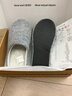 內泊（NEIBO）乳膠棉拖鞋男冬季天大碼女士室內家居鞋防滑防臭橡膠軟底羊毛灰40 曬單實(shí)拍圖