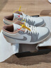 Jordan男休閑鞋喬丹象牙灰配色AJ1 JORDAN 1運動(dòng)鞋553558-169灰白41 曬單實(shí)拍圖