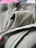 兄華舒絨保暖內衣套裝加厚磨毛中青年新疆棉秋衣秋褲情侶棉毛衫 男款（中麻灰） XL 曬單實(shí)拍圖
