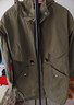 JEEP SPIRIT吉普中長(cháng)款風(fēng)衣外套男秋冬款加厚連帽大衣男生穿搭大衣淺綠2XL 曬單實(shí)拍圖