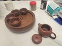 蘇氏陶瓷紫砂西施壺4杯配紫砂蓄水茶盤(pán)功夫茶具便捷茶具套裝 曬單實(shí)拍圖