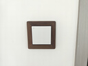 現代簡(jiǎn)約實(shí)木開(kāi)關(guān)貼家用客廳裝飾框開(kāi)關(guān)保護套插座燈開(kāi)關(guān)裝飾板 【四開(kāi)】黑胡桃單個(gè)34.6*9-拍4送1 曬單實(shí)拍圖