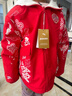 安踏兒童外套女大童裝2025年春季新年款紅色雙面穿外套連帽防風(fēng)上衣 赫紅色-1 140 cm 曬單實(shí)拍圖