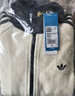 adidas阿迪達斯三葉草女裝2025新款復古絲絨立領(lǐng)夾克雙拉鏈針織外套上衣 JN0722 S 曬單實(shí)拍圖