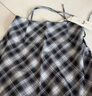 Olrain歐芮兒慵懶百搭裙秋季維希格子設計感不規則半身裙 黑白格子 L 曬單實(shí)拍圖