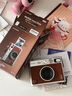 INSTAX富士instax立拍立得 一次成像相機 mini Evo 單機標配 棕色 曬單實(shí)拍圖