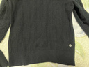 鄂爾多斯1980 純羊絨半高領(lǐng)翻花簡(jiǎn)約通勤羊絨女裝休閑針織衫秋冬 純黑 L 165/88A 曬單實(shí)拍圖