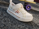 FILA斐樂(lè )童鞋兒童休閑鞋年夏季新款板鞋男女小童低幫帆布鞋潮 奶白/珍珠白-GP 32 曬單實(shí)拍圖