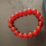 中國黃金相思紅豆紅瑪瑙手串女水晶瑪瑙手鏈新年情人節禮物送女友老婆生日 紅瑪瑙珠手串-10mm【京速達】 曬單實(shí)拍圖