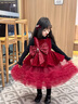 G.duck女童公主裙冬裝2025新款兒童網(wǎng)紗背心連衣裙小女孩絲絨禮服圣誕裙 酒紅色 140 適高130-140cm年齡9-10歲 曬單實(shí)拍圖