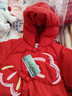 巴拉巴拉童裝兒童羽絨服女童2025新款紅色拜年服寶寶女寶保暖春裝國風(fēng)外套 曬單實(shí)拍圖