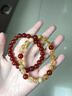 留星天然紅瑪瑙轉運珠玉鐲珠寶手串本命年朱砂手鏈紫金砂紅繩 紅瑪瑙【8MM】 曬單實(shí)拍圖