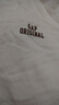 GAP女裝字母logo長(cháng)袖衛衣簡(jiǎn)約百搭女友T上衣640250 米白色 160/80A(S) 亞洲尺碼 曬單實(shí)拍圖