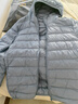 真維斯（Jeanswest）羽絨服2026春秋連帽輕薄短款外套白鴨絨保暖舒適淺藍色2XL 曬單實(shí)拍圖