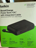 貝爾金（BELKIN）充電寶3C認證可上飛機 自帶線(xiàn)手機移動(dòng)電源適用蘋(píng)果iPhone 1萬(wàn)毫安快充20W小巧便攜 黑色 曬單實(shí)拍圖