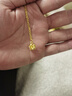 中國黃金（CHINA GOLD）莫比烏斯黃金項鏈女士足金吊墜女生生日禮物送女友老婆紀念日 足金吊墜贈s925金色銀鏈 曬單實(shí)拍圖
