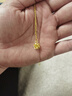 中國黃金（CHINA GOLD）莫比烏斯黃金項鏈女士足金吊墜女生生日禮物送女友老婆紀念日 足金吊墜贈s925金色銀鏈 曬單實(shí)拍圖