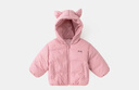 嘟嘟家寶寶棉襖兒童冬款連帽棉服童裝男童棉衣女童冬裝外套嬰兒厚款上衣 粉色 120 曬單實(shí)拍圖