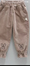 七語(yǔ)欣童裝女童褲子春秋裝兒童褲子新款洋氣小女孩寶寶卡通燈芯絨休閑褲 淺灰色春秋款 100 (適合身高90-100cm) 曬單實(shí)拍圖