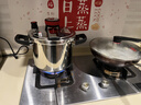 線(xiàn)下商超款304不銹鋼高壓鍋家用機械旋鈕加厚燃氣電磁爐通用防爆 7升機械鍋3-7人用 22cm 曬單實(shí)拍圖