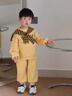 班喜迪兒童套裝春裝2026新款時(shí)髦洋氣女寶寶衛衣男童褲子春秋季衣服童裝 黃色 100 曬單實(shí)拍圖