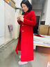 恒源祥媽媽雙面絨羊毛大衣女零羊絨紅色婚宴2025秋冬裝中長(cháng)款毛呢子外套 大紅色 長(cháng)款 L 105斤-115斤 曬單實(shí)拍圖
