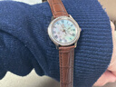 DK滿(mǎn)天星女士石英手表女小棕表情人節禮物520新年生日送女友送老婆 星語(yǔ)漫辰-復古棕皮帶 30mm 曬單實(shí)拍圖