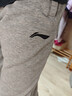 李寧（LI-NING）【加絨保暖】休閑長(cháng)褲男健身寬松加厚運動(dòng)褲百搭束腳收口衛褲子男 曬單實(shí)拍圖