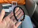 花開(kāi)云朵天然黑曜石海藍寶水晶手串官方旗艦店綠檀木手鏈本命年禮物送女友 稀有礦藏曜晶級【6mm】綠檀木款-純黑黑曜石手串 無(wú)規格 曬單實(shí)拍圖