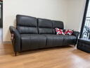 M&D CASA黑松露植鞣半青皮沙發(fā)真皮頭層牛皮意式客廳電動(dòng)功能直排MD沙發(fā) 墨翠黑|半青皮|三人位2.48m 57cm 座深+德國OKIN電機+實(shí)木框架 曬單實(shí)拍圖