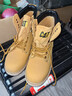 卡特（CAT）卡特新款戶(hù)外馬丁靴經(jīng)典大黃靴美式休閑鞋防滑耐磨工裝鞋勞保鞋 627金黃(鋼頭款 標準皮鞋碼 43 曬單實(shí)拍圖