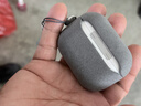 ESCASE適用airpods Pro3保護套蘋(píng)果pro三代耳機套翻毛絨防塵防指紋高級感小眾外殼男女舒適手感高級灰 曬單實(shí)拍圖