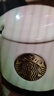 星巴克（Starbucks）杯子陶瓷馬克杯經(jīng)典黑白情侶咖啡水杯帶蓋勺大容量家用禮物盒裝 白色單杯+金色勺子 曬單實(shí)拍圖