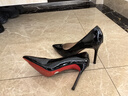 達芙妮紅底黑色高跟鞋女2026新款純欲不累腳尖頭細跟氣質(zhì)高跟鞋女單鞋 曬單實(shí)拍圖