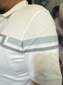 金林德伯格（J.Lindeberg）商場(chǎng)同款春新款男高爾夫時(shí)尚涼感條紋短袖翻領(lǐng)T恤POLO衫52613Z010 K00白 2XL 曬單實(shí)拍圖