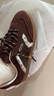 思加圖秋季復古德訓鞋阿甘鞋運動(dòng)休閑鞋女EE932CM5 復古啡 36 曬單實(shí)拍圖