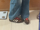 阿迪達斯（adidas）SAMBA三葉草送女友休閑鞋女鞋豹紋棕色JI2734 36 曬單實(shí)拍圖