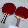 紅雙喜（DHS）三星級乒乓球拍橫直對拍套餐H3（橫直 附拍包+乒乓球） 曬單實(shí)拍圖