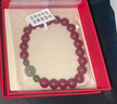 石傳百世朱砂手串女和田玉蓮花手鏈紫金砂本命年轉運珠圣誕節禮物送女友 曬單實(shí)拍圖