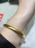 祥源昌黃金泥鰍背手鐲古法傳承鐲子金包銀足金999足銀生日禮物實(shí)心首飾 總重約35克-寬10mm-金重1.75g 60圈口 【真金真銀-假一賠十】 曬單實(shí)拍圖