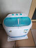 小鴨牌潮流生活電器 2.5kg雙缸洗衣機小型半自動(dòng)迷你洗衣機母嬰兒童內衣褲襪小件專(zhuān)洗 分桶洗脫 曬單實(shí)拍圖