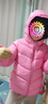 笛莎（DEESHA）童裝女童秋冬短款三防輕薄羽絨服外套 櫻桃紅 140拜年服 曬單實(shí)拍圖