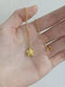 中國黃金（CHINA GOLD）碎碎冰星星黃金項鏈女足金輕奢百搭吊墜婦女節生日禮物送女友老婆 足金星星吊墜約0.28g【贈銀鏈】 曬單實(shí)拍圖