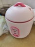 志高（CHIGO）迷你電飯煲家用1.2/1.6/2升小容量全自動(dòng)型電飯鍋宿舍1人煮鍋 2L 米白色+蒸碟【不粘內膽】 曬單實(shí)拍圖