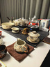 八千行敦煌汝窯功夫茶具套裝家用辦公室高檔蓋碗茶杯整套新年節日送禮品 曬單實(shí)拍圖